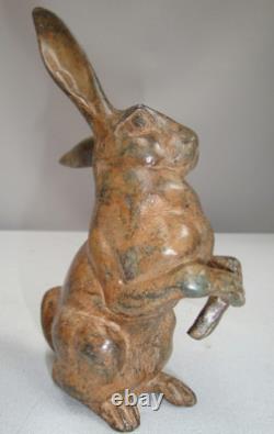 Statue Sculpture Rabbit Hare Animal Hunting Art Deco Style Art Nouveau