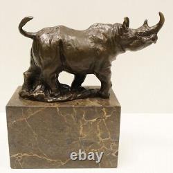 Statue Sculpture Rhinoceros Animalier Style Art Deco Style Art Nouveau Bronze ma<br/>
 <br/> Translation: Rhino Animalier Style Art Deco Style Art Nouveau Bronze Statue Sculpture