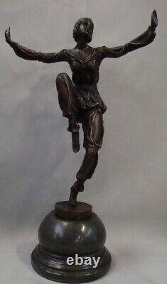 Statue Sculpture Scheherazade Style Art Deco Style Art Nouveau Solid Bronze Sig