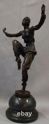 Statue Sculpture Scheherazade Style Art Deco Style Art Nouveau Solid Bronze Sig