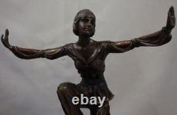 Statue Sculpture Scheherazade Style Art Deco Style Art Nouveau Solid Bronze Sig