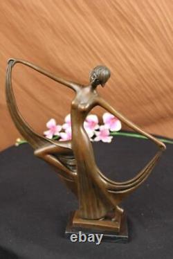 Statue Sculpture Sexy Dancer Art Deco Style Art Nouveau Style Bronze Casting