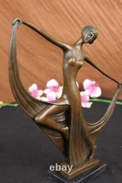 Statue Sculpture Sexy Dancer Art Deco Style Art Nouveau Style Bronze Casting
