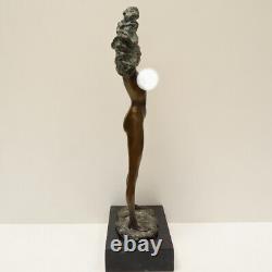 Statue Sculpture Sexy Dancer Pin-up Style Art Deco Style Art Nouveau Bronze Sculpture