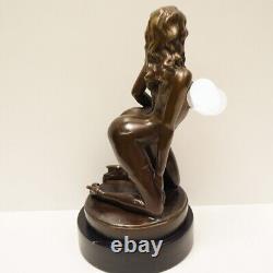 Statue Sculpture Sexy Pin-up Style Art Deco Art Nouveau Bronze