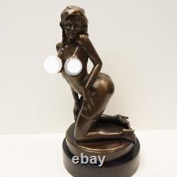 Statue Sculpture Sexy Pin-up Style Art Deco Art Nouveau Bronze