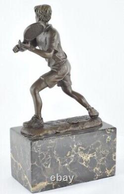 Statue Sculpture Tennis Style Art Deco Style Art Nouveau Massive Bronze Sign