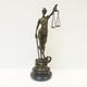 Statue Sculpture Themis Justice Art Deco Art Nouveau Bronze Massif