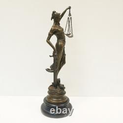 Statue Sculpture Themis Justice Art Deco Art Nouveau Bronze Massif