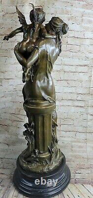 Style Art New Nude Woman With Baby Angel Font Bronze Sculpture Home Decoration