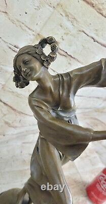 Style Art New Signed Bronze Gypsy Dancer Statue Figure Sculpture