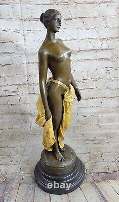 Style Art New Watch Statue Woman Mermaid Chair Bronze Venus Sculpture Gold