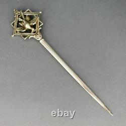 Style Old Art New Silver Meat Brochette J. L. Herrmann Vienna Caille
