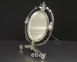 Style Silver Metal Table Psych Mirror Back From Egypt Xx° Siecl