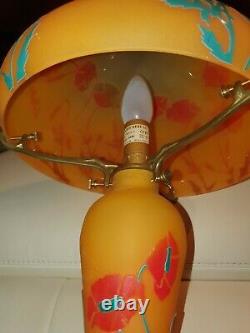 Superb Lamp A Poser Shape Mushroom Style Art Nouveau La Rochere
