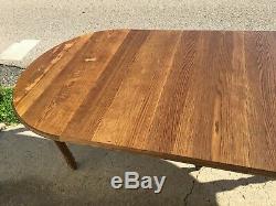 Table 6 Feet Solid Oak 4 Louis Philippe Extension Of The 20th Century