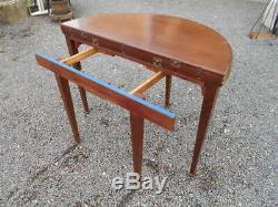 Table Halfpipe (meal And Game) Period 1900 Style Louis 16 Mahogany