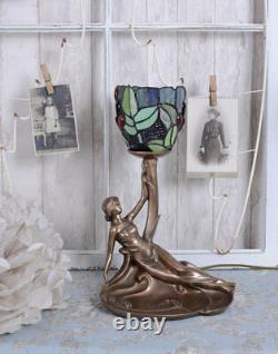 Table Lamp Antique Tiffany Sculpture Lamp Feminine Chevet Lamp New