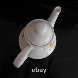 Teapot Porcelain With Fire Nomar Jet Style Moustiers Art Nouveau Pn France N2858