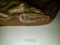 The Tools Of The Writer Encrier 1900 Style Art Nouveau Signed Perrot Bootseaux