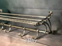 The Trans-siberian Coat Rack Wagon Bed Style Art Deco Chrome Metal