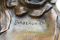 The Writer's Tools: Inkwell 1900 Art Nouveau Style Signed Perrot Botteaux