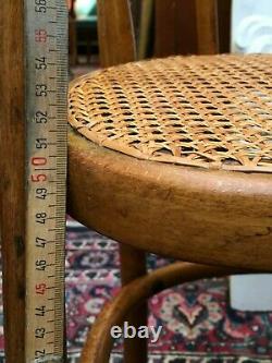 Thonet-style Curved Wooden High-top Chair