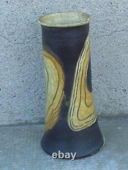 Truncated Vase in Art Nouveau Style by Pierre Pacton in Jugendstil Ceramic
