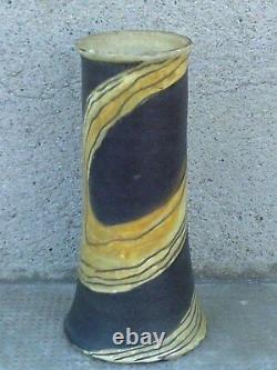 Truncated Vase in Art Nouveau Style by Pierre Pacton in Jugendstil Ceramic