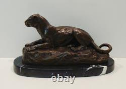 Tunis Panther Statue Sculpture Animal Style Art Deco Style Art Nouveau