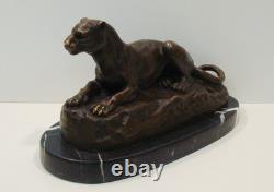 Tunis Panther Statue Sculpture Animal Style Art Deco Style Art Nouveau