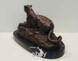 Tunis Panther Statue Sculpture Animal Style Art Deco Style Art Nouveau