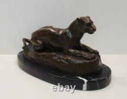 Tunis Panther Statue Sculpture Animal Style Art Deco Style Art Nouveau