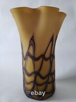 Vase Circa, Artistic Modernist Design in Art Nouveau Glass Paste
