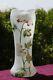 Vase Enamelled Blown Glass And Frosted Period Art Nouveau, Legras Style, Flowers