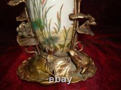 Vase Figurine Frog Elf Fairy Art Deco Art Nouveau Porcelain