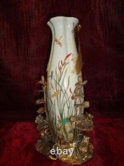 Vase Figurine Frog Elf Fairy Art Deco Art Nouveau Porcelain