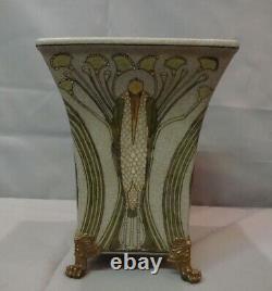 Vase Marabout Bird Style Art Deco Style Art Nouveau Porcelaine Bronze
