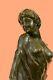 Very Beautiful Bronze Art Nouveau Style Bust Of An Art Deco Maiden Statue Deal