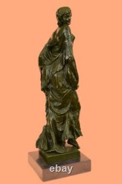 Very Beautiful Bronze Art Nouveau Style Bust of an Art Deco Maiden Statue Deal