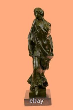 Very Beautiful Bronze Art Nouveau Style Bust of an Art Deco Maiden Statue Deal