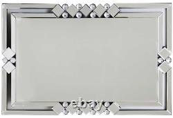 Very Large Rectangle Frame Mirror 60cm X 90cm Art Deco Style Grand Mirror Mural