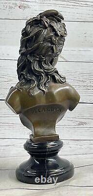 Victorian Maiden Female Bust Statue Art Nouveau Vintage Bronze Deal