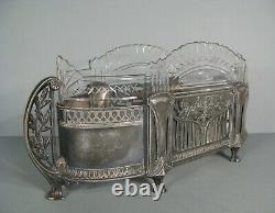 Wmf Jugendstil Old Silver Metal Table Center Art Nouveau Style