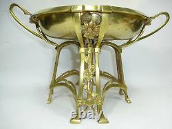 XXL Magnifique Style Art Nouveau Jardieniere Centerpiece Vienna Bronze