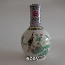 2 vases soliflores céramique porcelaine style art nouveau Asie Chine Japon