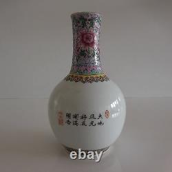 2 vases soliflores céramique porcelaine style art nouveau Asie Chine Japon