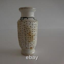 2 vases soliflores céramique porcelaine style art nouveau Asie Chine Japon