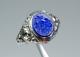 835 Argent Style Ancien Art Nouveau Hommes-bague/siegel/manteau Lapis Lazuli