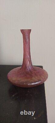 Ancien vase LOETZ 1900 pâte de verre irisée art nouveau style Tiffany